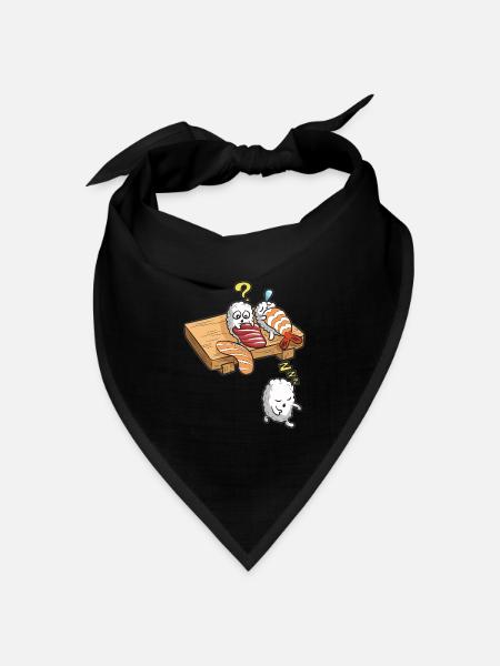 SLEEPWALKING SUSHI - Bandana Dreieckstuch - Schwarz