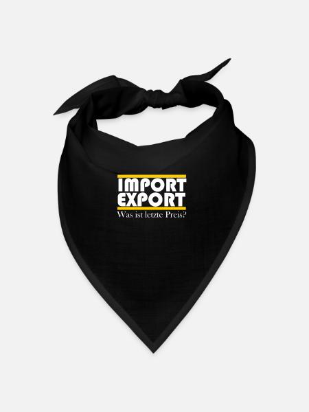 Import Export Geschäft Autohandel - Bandana Dreieckstuch - Schwarz