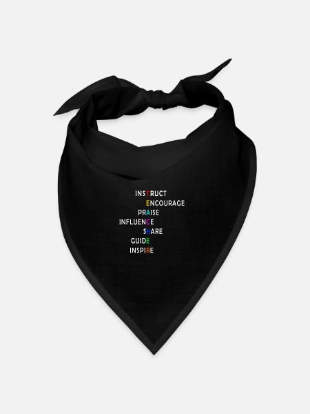 Geschenke für Englischlehrer - Bandana Dreieckstuch - Schwarz