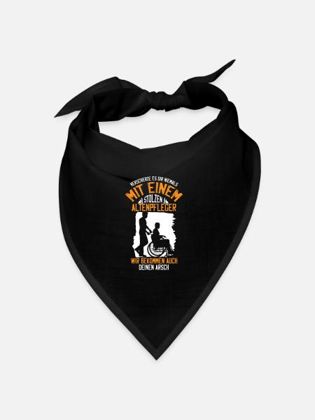 Verscherze es dir niemals mit einem stolzen - Bandana Dreieckstuch - Schwarz