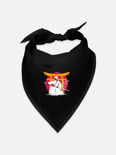 Japan - Bandana Dreieckstuch - Schwarz