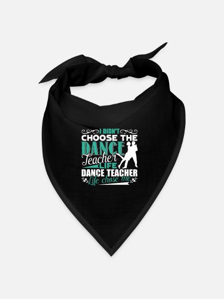 Tanzlehrer Tanzlehrer Leben - Bandana Dreieckstuch - Schwarz