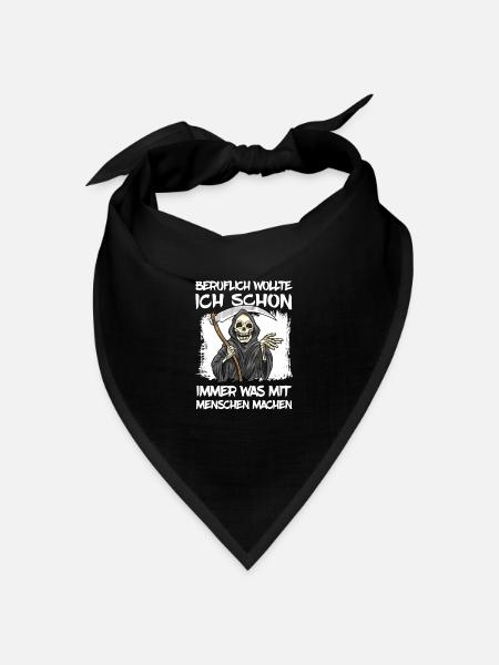Sensenmann - Bandana Dreieckstuch - Schwarz