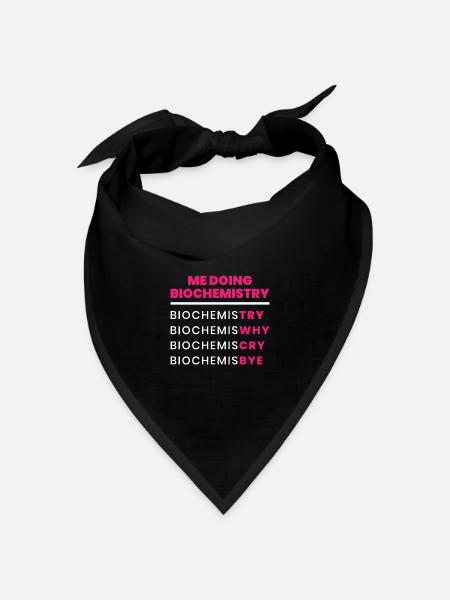 Biochemie - Bandana Dreieckstuch - Schwarz