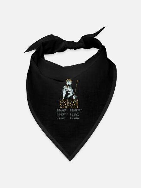 Geschichte Gaius Julius Cäsar Antike Schlachtzüge - Bandana Dreieckstuch - Schwarz