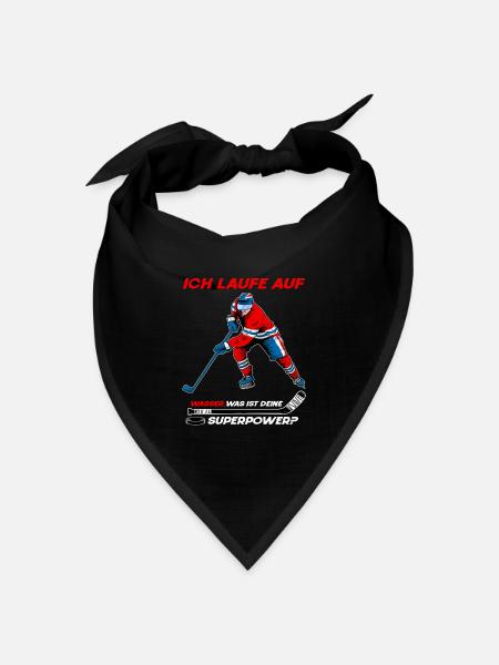 Fantastischen Eishockey Spieler - Eishockey - Bandana Dreieckstuch - Schwarz