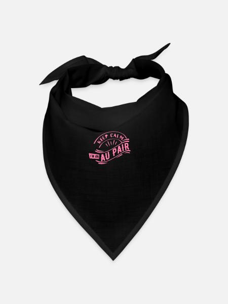 Au Pair - Bandana Dreieckstuch - Schwarz