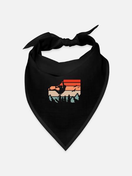 Bouldering Boulder - Bandana Dreieckstuch - Schwarz