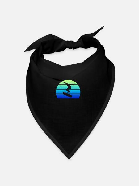 Longboarder - Bandana Dreieckstuch - Schwarz