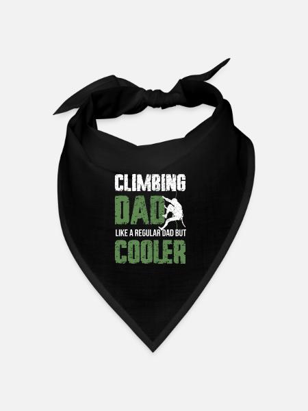 Kletter Papa Bouldern Climbing Dad - Bandana Dreieckstuch - Schwarz