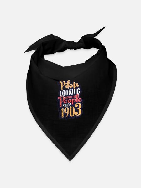 Pilot - Bandana Dreieckstuch - Schwarz
