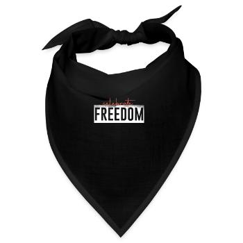 Frieden - Bandana Dreieckstuch - Schwarz - Vorne