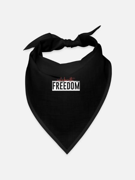 Frieden - Bandana Dreieckstuch - Schwarz