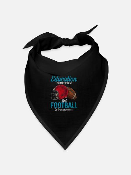 American football - Bandana Dreieckstuch - Schwarz