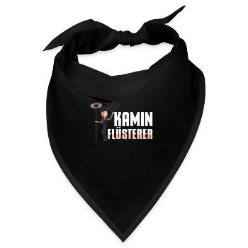 Schornsteinfeger - Kamin Flüsterer - Bandana Dreieckstuch - Schwarz - Vorne