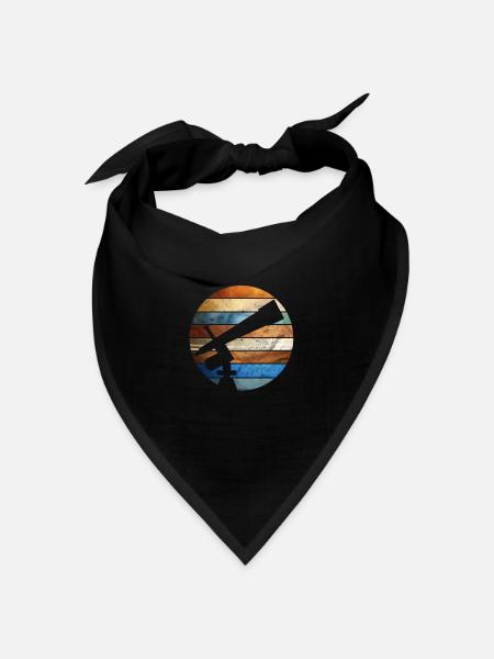 Astronomie - Bandana Dreieckstuch - Schwarz