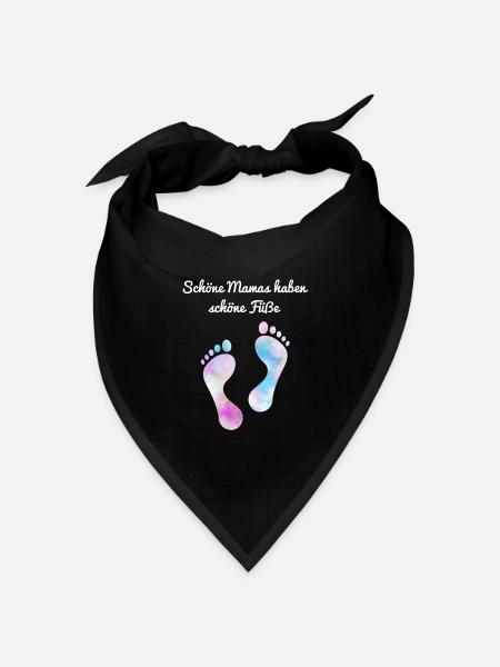 Fußpflege Pediküre Podologe Nagelstudio Geschenk - Bandana Dreieckstuch - Schwarz