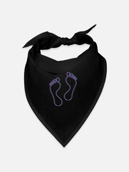 Fußpflege Pediküre Podologe Nagelstudio Geschenk - Bandana Dreieckstuch - Schwarz