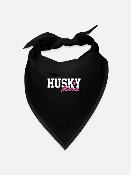 Husky Mama - Bandana Dreieckstuch - Schwarz