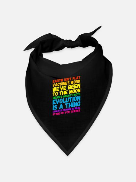 Wissenschaft 2020 Science Statement - Bandana Dreieckstuch - Schwarz