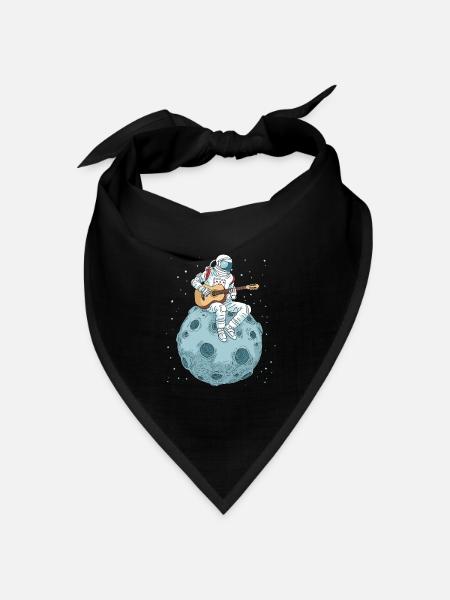 Gitarre Geschenk Gitarrenmusik Gitarrenspieler - Bandana Dreieckstuch - Schwarz