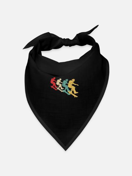Skateboarding Skateboarder Skateboard Retro - Bandana Dreieckstuch - Schwarz