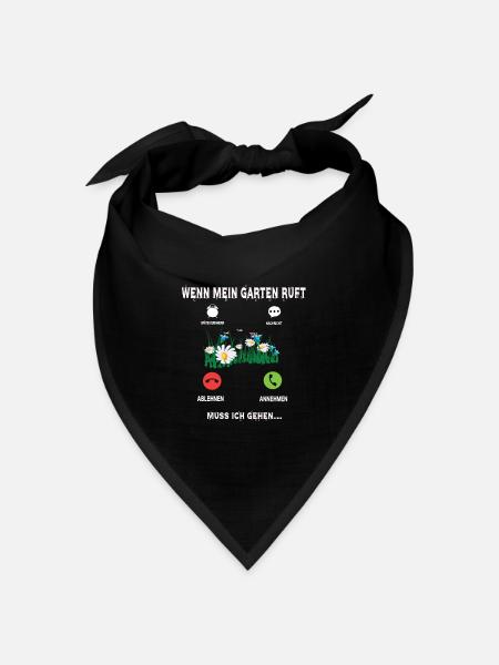Hobbygärtner und Landschaftsgärtner - Bandana Dreieckstuch - Schwarz