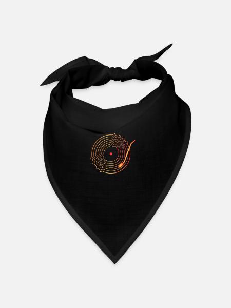 Vinyl Schallplatte - Bandana Dreieckstuch - Schwarz