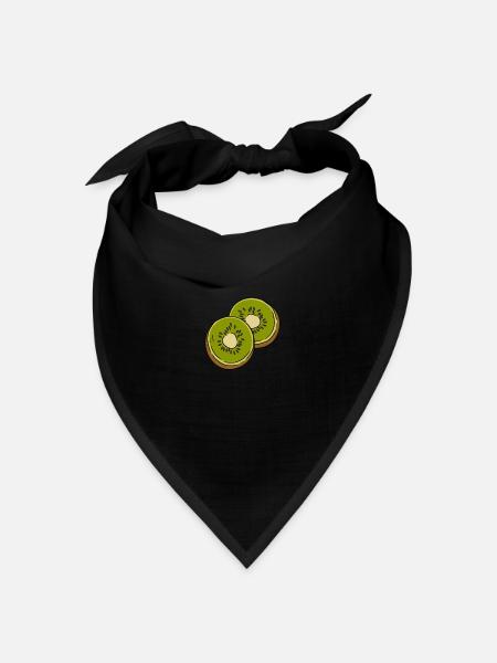 Kiwi - Bandana Dreieckstuch - Schwarz