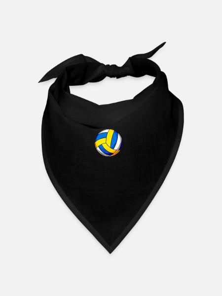 Volleyball Beachvolleyball - Bandana Dreieckstuch - Schwarz