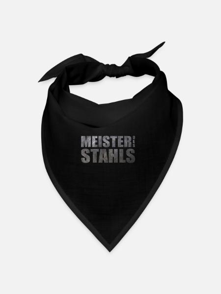 Stahl Schweißer Schlosser Metallbauer Geschenkidee - Bandana Dreieckstuch - Schwarz