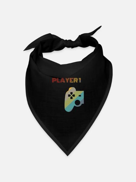 Nerd Gamer dont Level Gaming Geek Gamen Frau Mann - Bandana Dreieckstuch - Schwarz