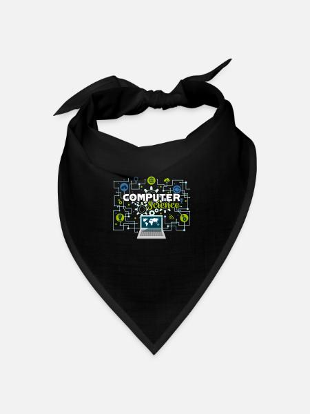 Informatik Stolze Informatik - Bandana Dreieckstuch - Schwarz