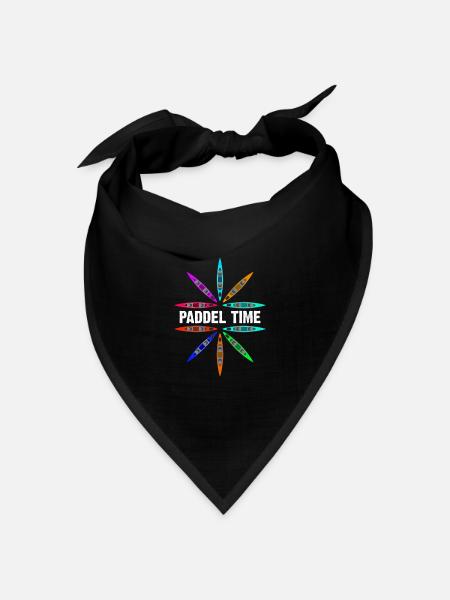 Paddel Team Kanu Kayak - Bandana Dreieckstuch - Schwarz