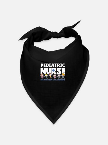 Kinderkrankenschwester Kinderkrankenpflegerin - Bandana Dreieckstuch - Schwarz