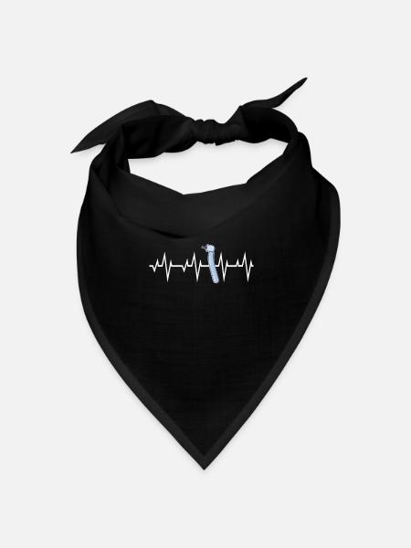 Zahnarzt - Bandana Dreieckstuch - Schwarz