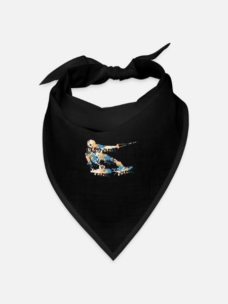 Wakeboard Splash - Bandana Dreieckstuch - Schwarz