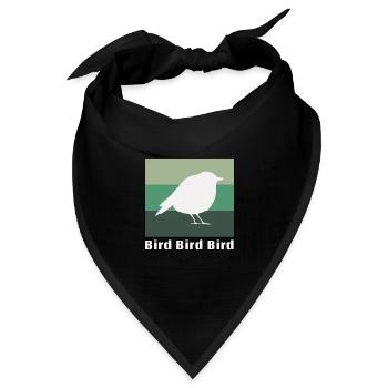 Vogel Vogel Vogel - Bandana Dreieckstuch - Schwarz - Vorne