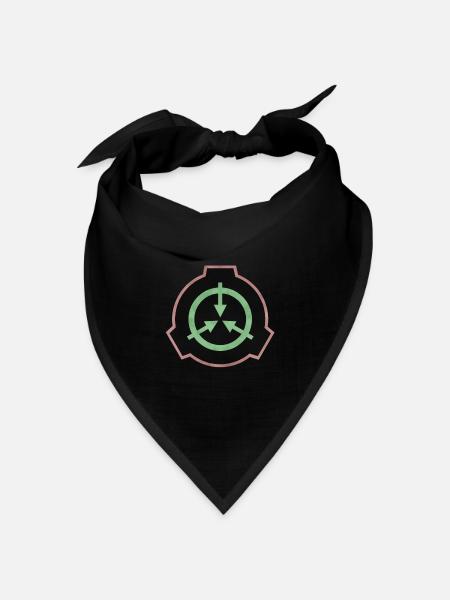 SCP Logo farbig - Bandana Dreieckstuch - Schwarz
