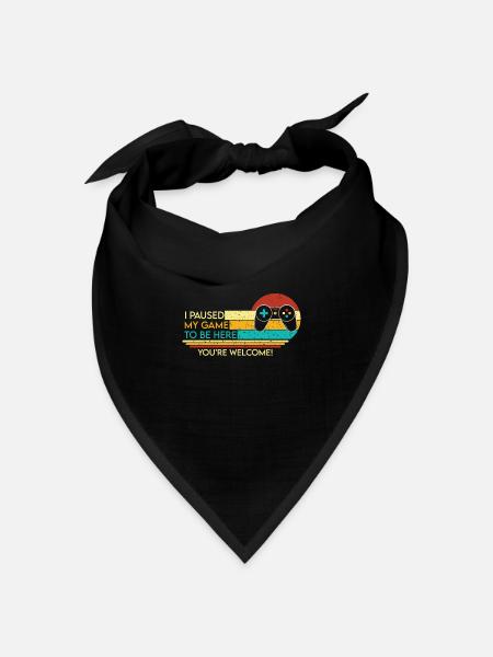 Gaming - Bandana Dreieckstuch - Schwarz