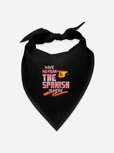 Lustiger Spanier - Bandana Dreieckstuch - Schwarz