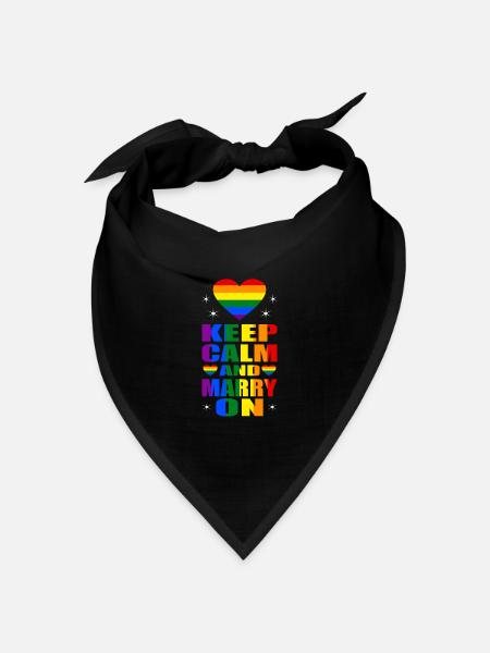 LGBT - Bandana Dreieckstuch - Schwarz
