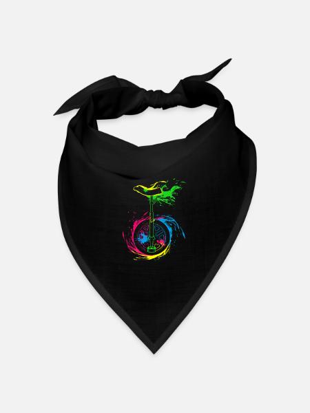 Splash Einrad - Bandana Dreieckstuch - Schwarz