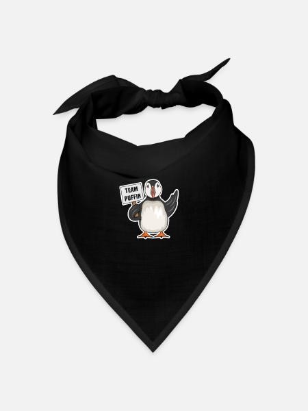 Papageitaucher Gschenk für Puffin Fan - Bandana Dreieckstuch - Schwarz