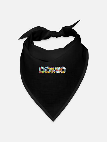 COMIC GESCHENK - Bandana Dreieckstuch - Schwarz