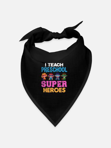 Lehrer Vorschule - Bandana Dreieckstuch - Schwarz