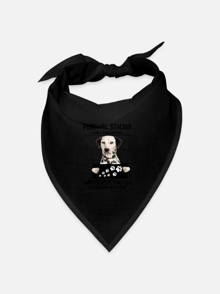 Dalmatiner - Bandana Dreieckstuch - Schwarz
