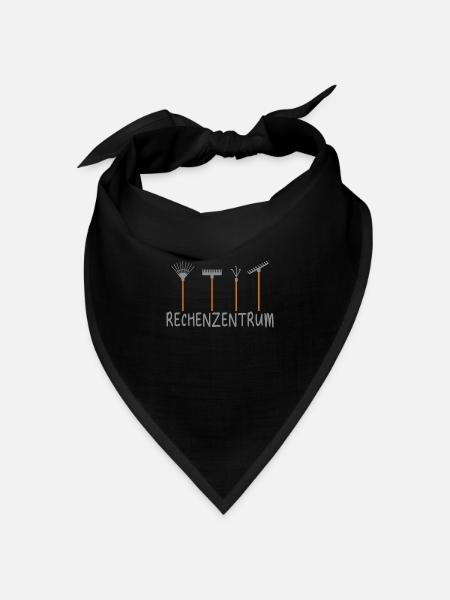 Rechenzentrum Informatik Garten Rechen Gärtner - Bandana Dreieckstuch - Schwarz