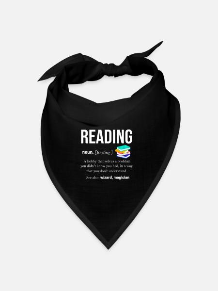 Buch - Bandana Dreieckstuch - Schwarz