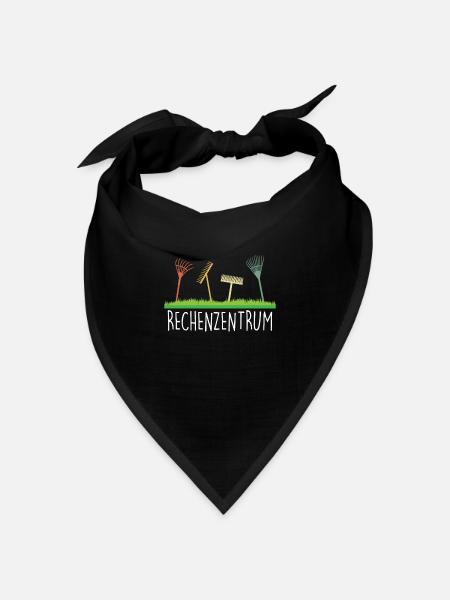 Gärtner Rechenzentrum als Hobbygärtner im Garten - Bandana Dreieckstuch - Schwarz
